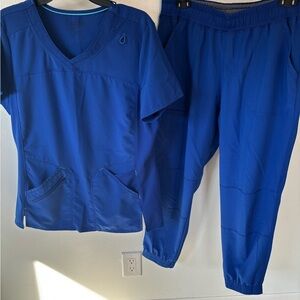Royal Blue Scrubstar Women's Scrub Set